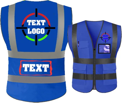 Vista 11 de Personalized High Reflective Safety Vest Custom Hi Vis Safety Vest Men Women Construction Workwear Security Vest