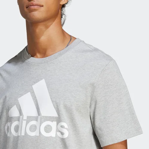Vista 3 de adidas Essentials - Camiseta de algodón con logotipo grande para hombre