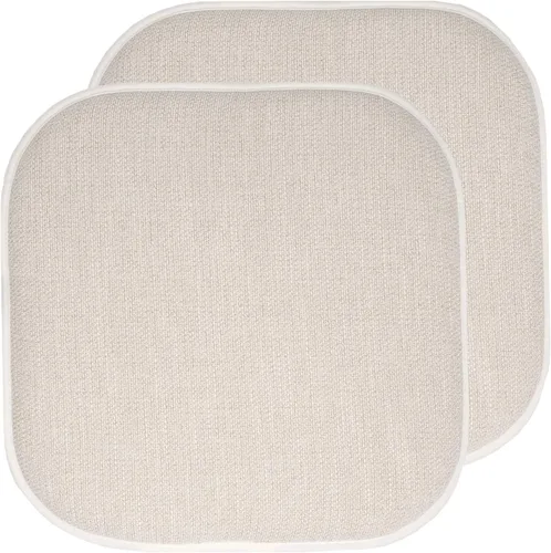 Vista 82 de Sweet Home Collection Cojines de espuma viscoelástica para silla, antideslizantes, diseño de panal de abeja, 16 x 16 pulgadas, paquete de 2