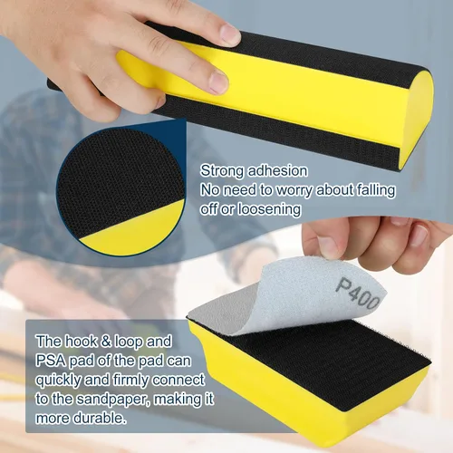 Vista 4 de Bloques de Lijado para Cuerpo de Auto, bloque de lijado para cuerpo de auto, Juego de Bloque de Lijado a Mano 7 piezas, Bloques de Lijado
