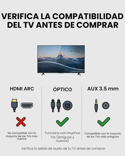 Vista 3 de Avantree Audikast 3 – Transmisor Bluetooth 5.3 para audio de TV solo a través de salidas ópticas y AUX, aptX Adaptive, conexión para dos