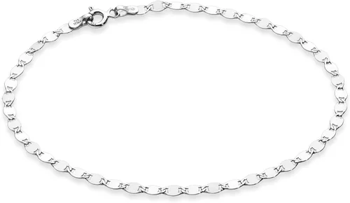 Vista 6 de Miabella Italian 925 Sterling Silver Mirror Link Chain Bracelet for Women amarillo-dorado-chapado-plateado
