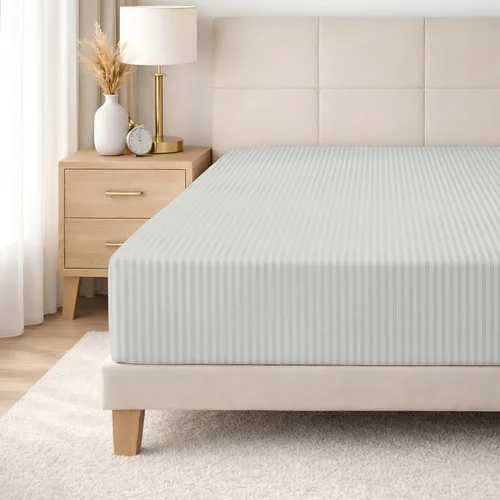 Vista 10 de SGI Bedding Sábana bajera ajustable individual de 600 hilos, 15 pulgadas de profundidad, color blanco