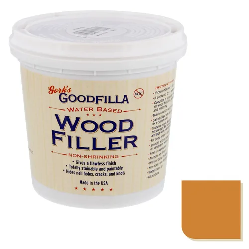 Vista 16 de Goodfilla Ash, 8 onzas, relleno de madera y veta, teñible, tintable, lijable, cero residuos, no tóxico, fabricado en EE. UU Ceniza