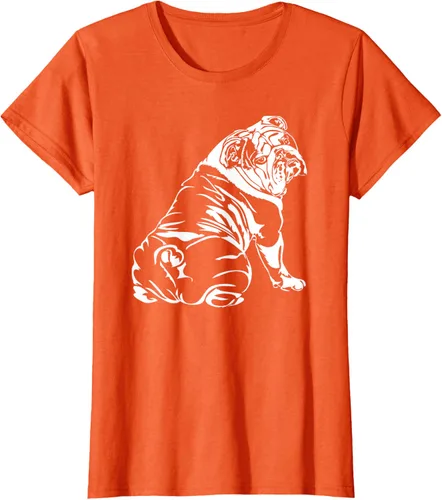 Vista 43 de Gracioso Bulldog Inglés playera perro Hund playera regalo, Azul (Heather blue)