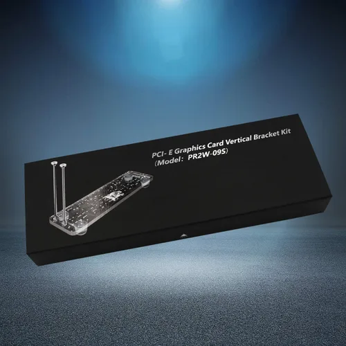 Vista 8 de HLT PCI- E 3.0 16X tarjeta gráfica vertical Kickstand/base con luz LED RGB para DIY ATX caso