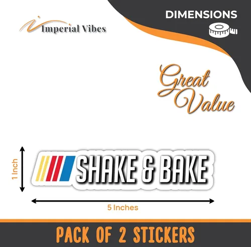 Vista 2 de IMPERIAL VIBES Adhesivo para agitar y hornear - Adhesivo de vinilo para automóvil, camión y camioneta