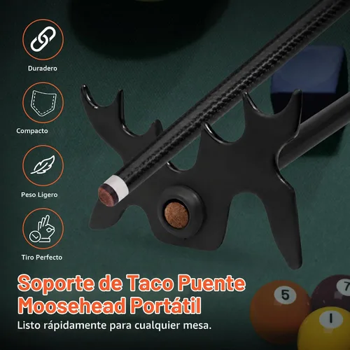 Vista 5 de Beer City Billiards - Soporte portátil para taco de puente Moosehead