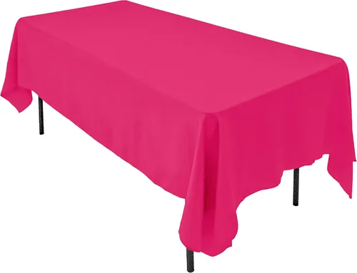 Vista 24 de AK TRADING CO. Mantel rectangular de poliéster de 60 x 102 pulgadas, fabricado en Estados Unidos, resistente a las arrugas, ignífugo, duradero