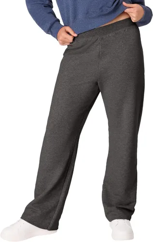 Vista 6 de Hanes Pantalones deportivos para mujer - EcoSmart Fleece Joggers - Pantalones de descanso sin bolsillos con parte inferior abierta - Tallas Ébano