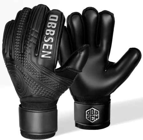 Vista 14 de Guantes de portero de fútbol con espinas para los dedos, guantes de portero de fútbol para niños, jóvenes y adultos, agarre fuerte antideslizante
