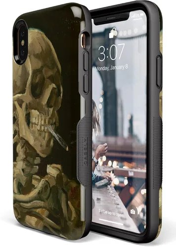 Vista 67 de Casely Funda para iPhone Xs Max Funda con estampado de festival (solo buenas vibraciones)