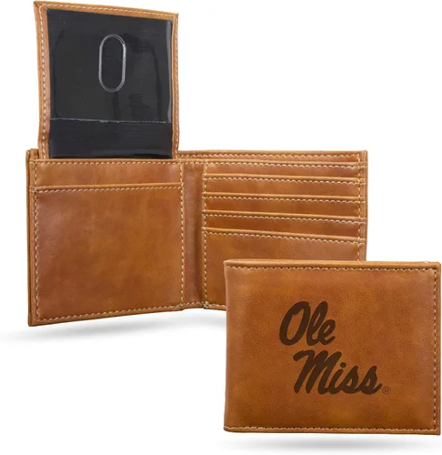 Vista 112 de NCAA Rico Industries Cartera Billetera con Grabado Láser Cartera Billetera con Grabado Láser - Diseño Delgado - Gran Regalo