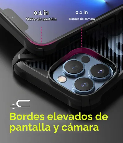 Vista 4 de Ringke Funda para iPhone 13 Pro [Fusion-X Camo Negro]