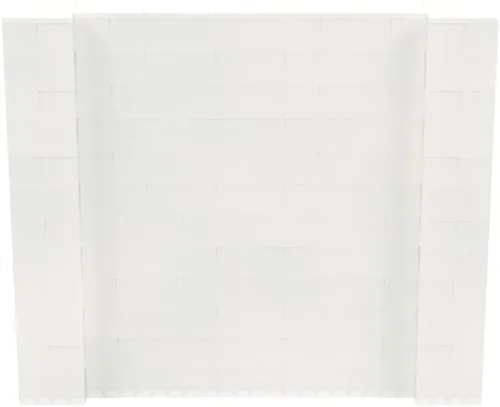 Vista 258 de EverBlock Kit de pared de 5 x 4 pies Bloques de construcción modulares Sistema de pared para edificios, pantallas y estructuras Divisor