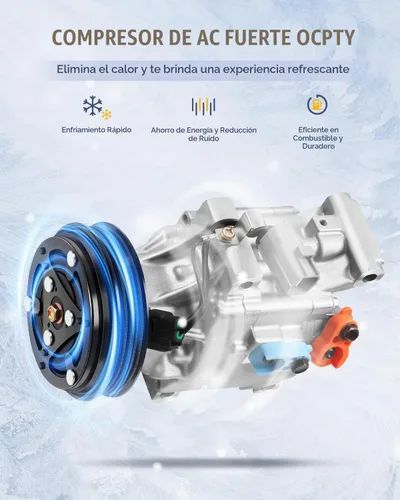 Vista 2 de Compresor de CA OCPTY para Toyota Echo 1.5L 2000 2001 2002 2003 2004 2005