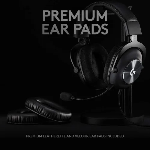 Vista 4 de Logitech G Pro X - Auriculares de diadema para videojuegos, con tecnología de voz azul, color negro