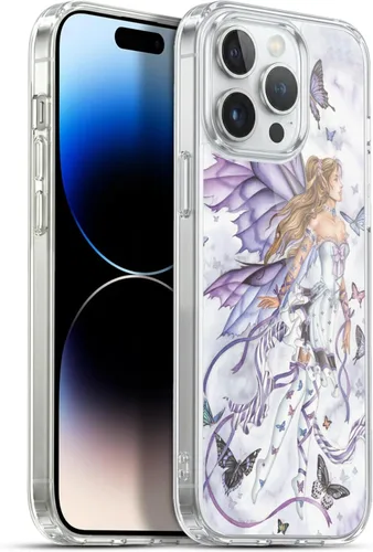 Vista 15 de Head Case Designs Officially Licensed Nene Thomas Amber with Fairy Cat Fairies Gel Case [Military Grade Protection] Compatible with Apple iPhone 13