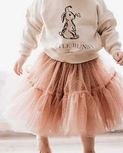 Vista 2 de Sudadera de manga larga con bordado de letras de corazón para el día de San Valentín para bebé y niña, ropa de otoño