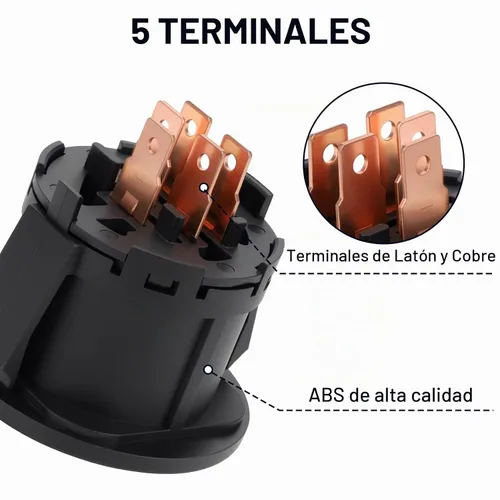 Vista 5 de Interruptor de encendido para Bad Boy con llaves, cortacésped, interruptor de 5 terminales para Craftsman Troy-Bilt MTD Cub Cadet Husqvarna JD AYP