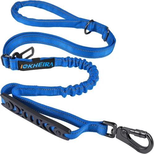 Vista 9 de IOKHEIRA Cuerda de correa para perro de 6 pies/4 pies para perros grandes, resistente con cómodo mango acolchado e hilos altamente reflectantes