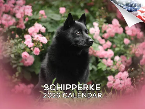 Vista 72 de Calendario de Lebrel Afgano 2025 2026, calendario mensual de pared de raza canina, 12" x 18" abierto, papel grueso sin traspaso, ideal para regalo
