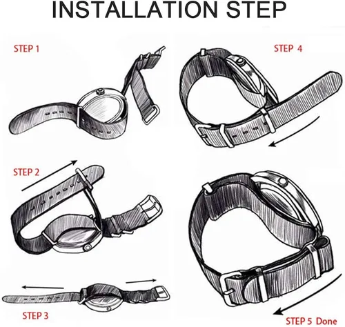 Vista 5 de PBCODE - Correas de reloj de repuesto para hombre y mujer 0709in 0787in 0866in