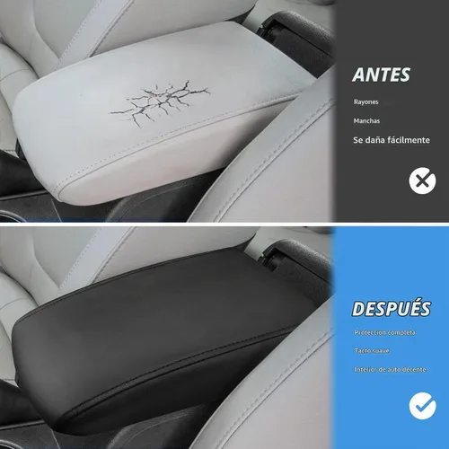 Vista 2 de INTGET Funda de reposabrazos de consola central para accesorios de VW Volkswagen Jetta 2012 2013 2014 2015 2016 20172018 Cojín de apoyo para el Negro