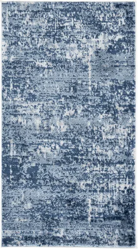Vista 65 de SAFAVIEH Amelia Collection ALA700A - Alfombra decorativa de 2'2" x 4', diseño moderno abstracto, color marfil y azul, no desprende pelusa y de fácil