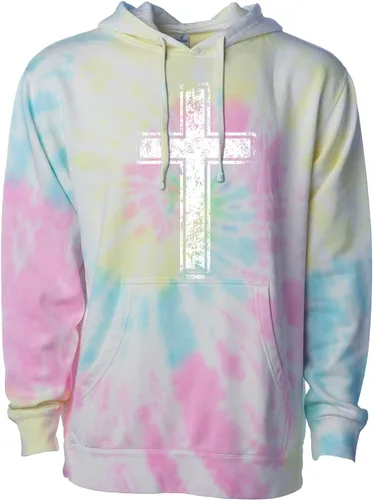 Vista 20 de Tcombo Sudadera con capucha unisex con diseño de cruz angustiada