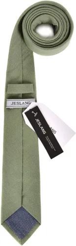 Vista 31 de JESLANG Corbata de algodón y lino de 2.56 pulgadas para hombre, perfecta para ocasiones formales e informales