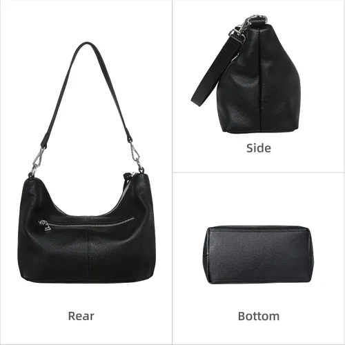 Vista 4 de Iswee Bolsos de cuero para mujer, bolso cruzado de diseñador para todos los días, bolso de hombro pequeño