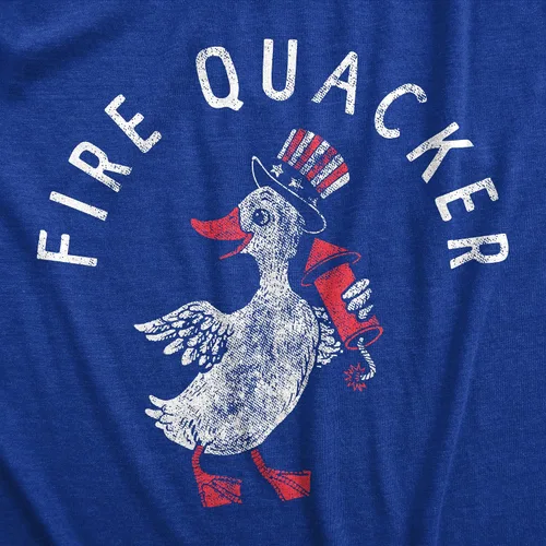 Vista 2 de Camiseta de fuego para hombre, divertida camiseta sarcástica sarcástica del 4 de julio, para fiesta de fuegos artificiales de pato, broma gráfica
