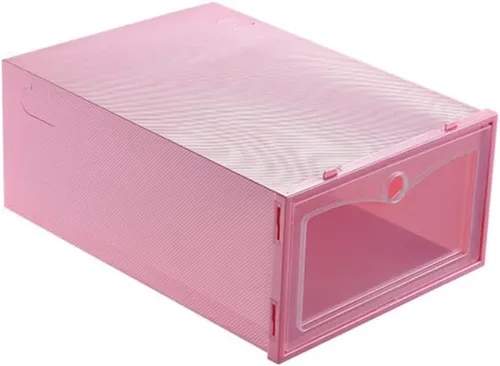 Vista 9 de Ochine Caja de almacenamiento de zapatos transparente apilable cajas de zapatos de plástico organizador de zapatos tipo cajón apertura frontal