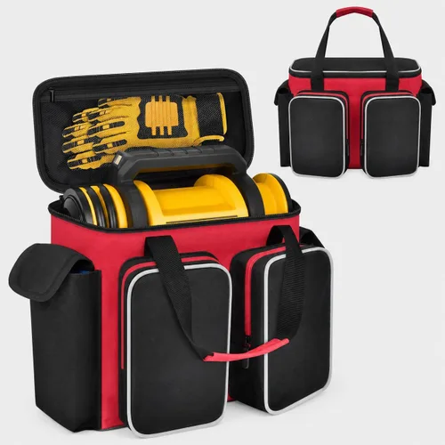 Vista 10 de Bolsa de transporte para inflador de neumáticos de 20 V MAX DCC020IB, almacenamiento de compresor de aire con cuatro bolsillos para kit de carga