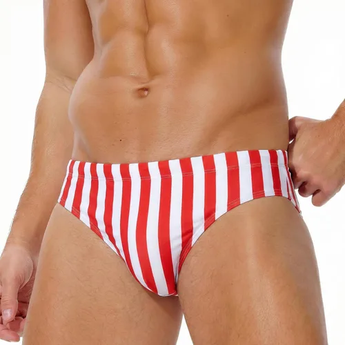 Vista 8 de AIMPACT Traje de baño de secado rápido de los hombres impresos con cordón