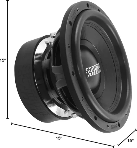Vista 5 de Sundown Audio Subwoofer dual U-12 V2 D4 de 12 pulgadas, 1750 W, serie U de 4 ohmios