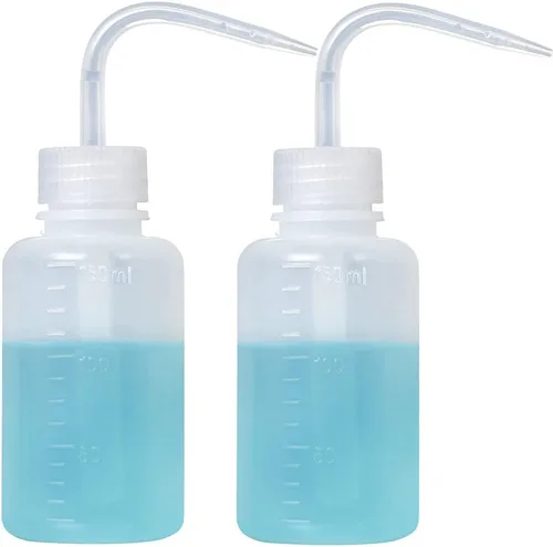 Vista 26 de 2 Botellas de Lavado de Tatuajes 150ml 5oz Chorro de Agua para Riego de Suculentas, Enjuague de Seguridad, Limpieza Médica - Negro y Azul