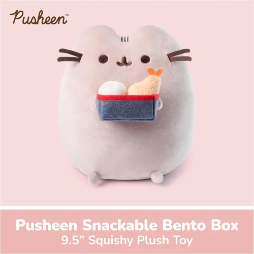 Vista 2 de GUND Pusheen Bento Box Snackable - Juguete de peluche de 9.5 pulgadas