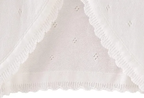 Vista 5 de Miccina - Bolero de punto para niñas pequeñas, cárdigan con mangas largas, vestido de botón, chaqueta de vestir, parte superior para bebés y niños