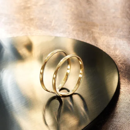 Vista 4 de RS Pure by Ross-Simons 14kt Yellow Gold 2-Band Open-Space Ring
