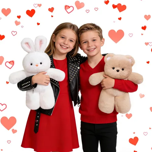Vista 8 de Oso de peluche, 16 pulgadas, lindos peluches abrazables, oso marrón, regalo de cumpleaños para niñas y niños
