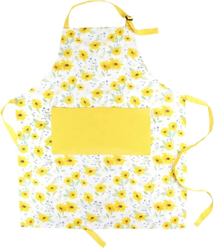 Vista 10 de Adjustable Designer Kitchen Apron for Adults Cotton Cooking Apron with Pockets and Adjustable Neck Buckle
