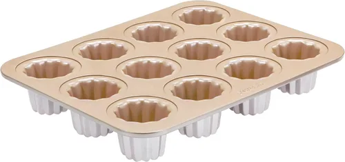 Vista 11 de CHEFMADE Molde de Pastel Canelé, Molde de 6.6 cm Antiadherente para Magdalenas y Cupcakes para Hornear al Horno (Oro Champán)