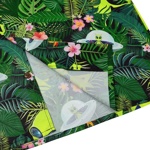 Vista 84 de Camisa hawaiana para hombre, con estampado floral, cómoda, con botones, casual, manga corta, ropa de playa para hombre
