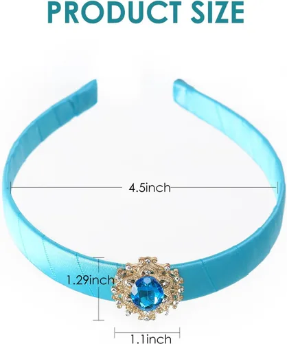Vista 2 de Conjunto de accesorios de disfraz de princesa para mujer, diadema de Halloween, ligas para el pelo