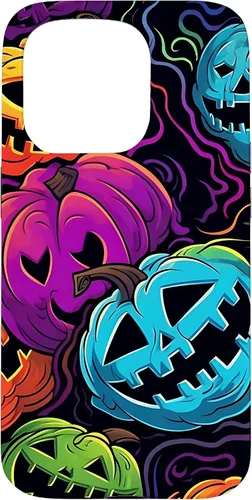 Vista 13 de Funda para iPhone 11 Pro Max Halloween Scary Pumpkin Graffiti