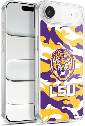 Vista 145 de Head Case Designs Funda de gel suave con licencia oficial de la Universidad Estatal de Louisiana LSU Camou compatible con Apple iPhone 7 Plus/iPhone