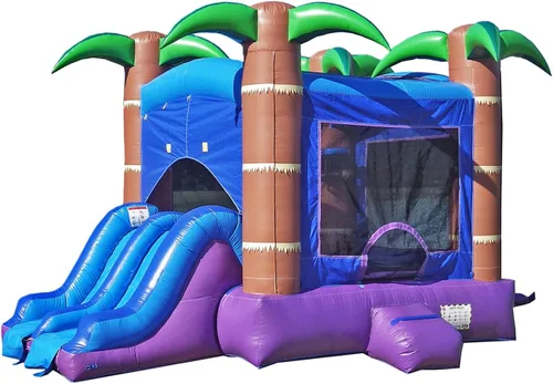 Vista 11 de HeroKiddo - Gorila inflable comercial de 14 x 18 pulgadas, tobogán de doble carril