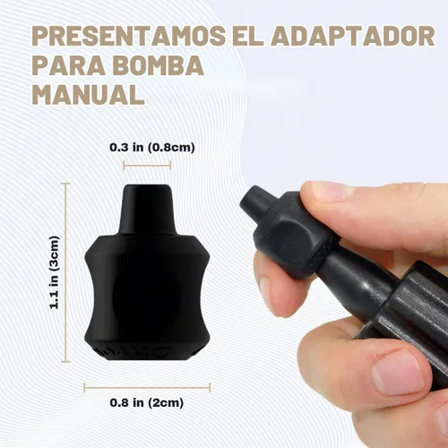 Vista 3 de Chrome Cherry Adaptador inflable para bombas de mano, adaptador de bomba de aire versátil y duradero para inflables